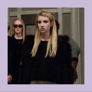 Topshop Marabou Feather Thick Knit Jumper